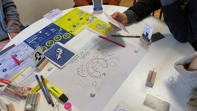 Jugendliche spielen ein Rollenspiel