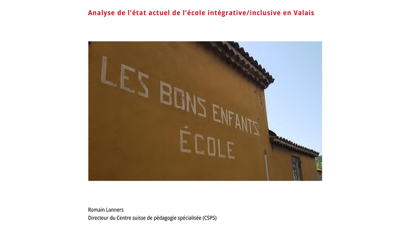Page de titre du rapport de Romain Lanners